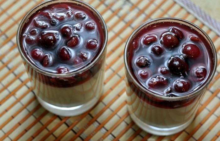 Рецепт Сметанное желе с ягодами шаг-3