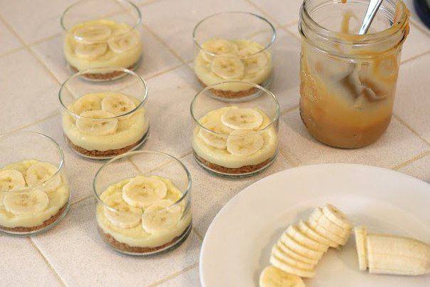 Рецепт Бананово-карамельный десерт с кремом  шаг-2