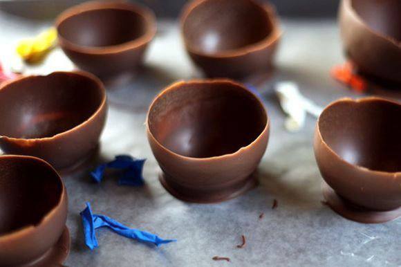 Рецепт Шоколадные «чашечки»  шаг-4