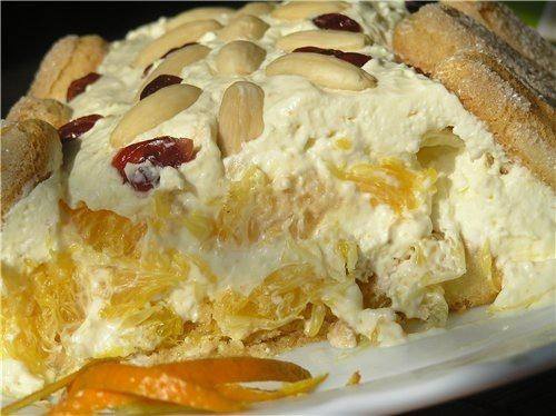 Рецепт Тосканский творожный десерт с апельсинами шаг-1