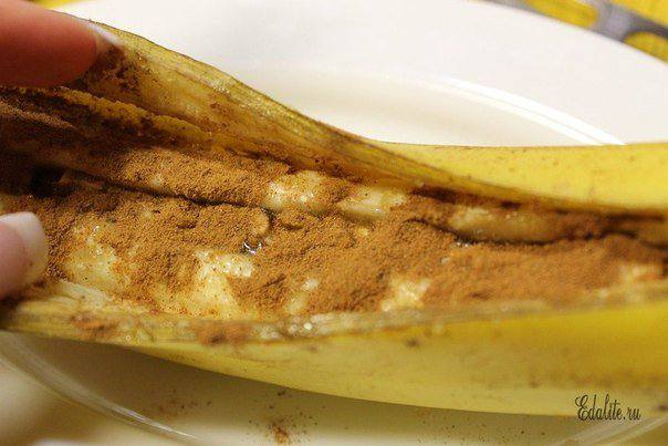 Рецепт Запеченный банан с корицей и медом шаг-5