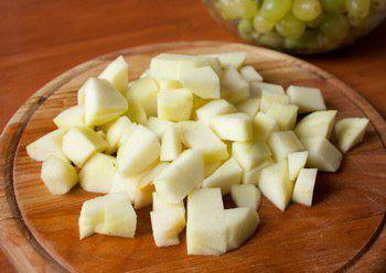 Рецепт Зеленый фруктовый салат с мороженым шаг-3