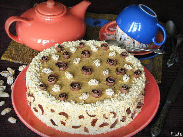 Рецепт Арахисовый торт шаг-1