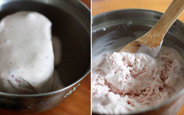 Рецепт Клубничный чизкейк из мороженого шаг-3