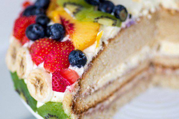 Рецепт Норвежский торт с кремом и фруктами шаг-5