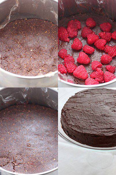 Рецепт Шоколадный торт с ягодами по-домашнему  шаг-2