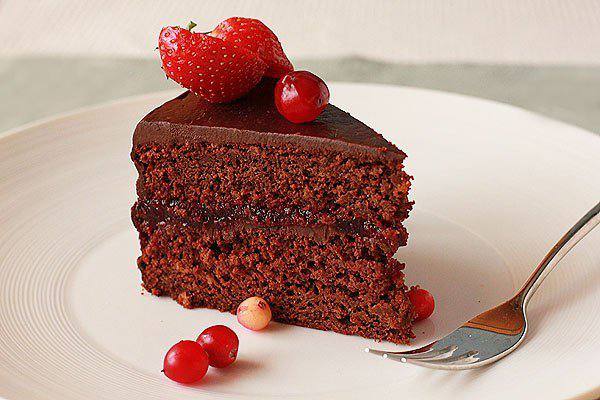 Рецепт Шоколадно-клюквенный торт шаг-1