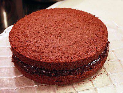 Рецепт Шоколадно-клюквенный торт шаг-7