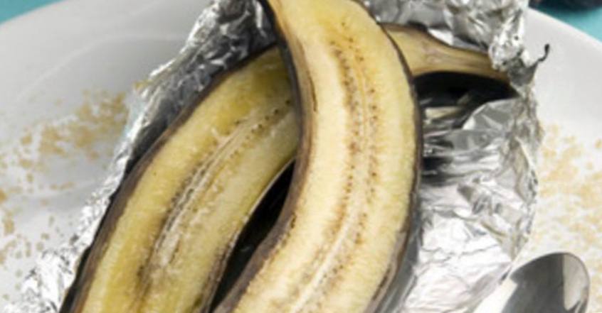 Рецепт Бананы в «серебряной» кожуре шаг-1