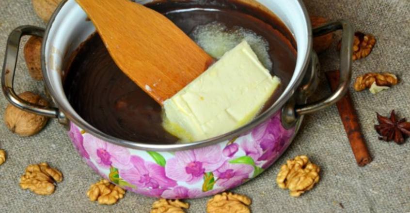 Рецепт Шоколадная паста с грецкими орехами шаг-3