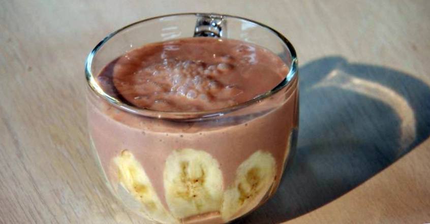 Рецепт Шоколадно-банановый мусс лайт  шаг-4