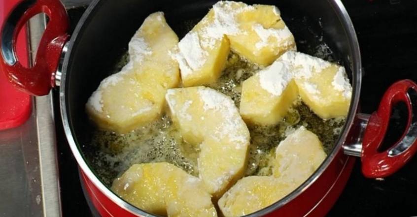 Рецепт Жареные ананасы в карамельном соусе шаг-1
