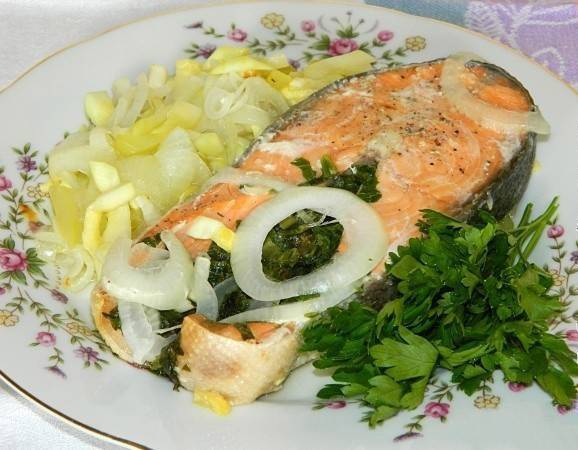 Рецепт Кижуч (стейки) Готовим Рыба Кижуч (стейки)