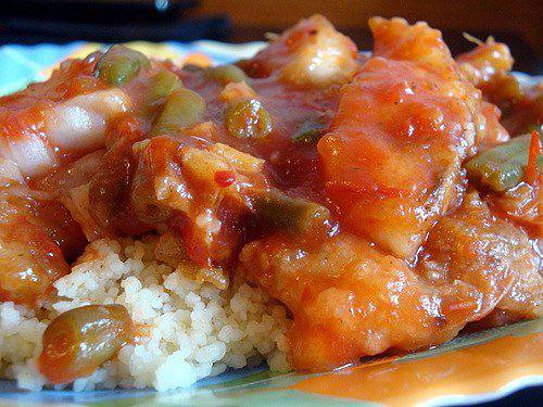 Рецепт Рыба в томатно-имбирном соусе шаг-1