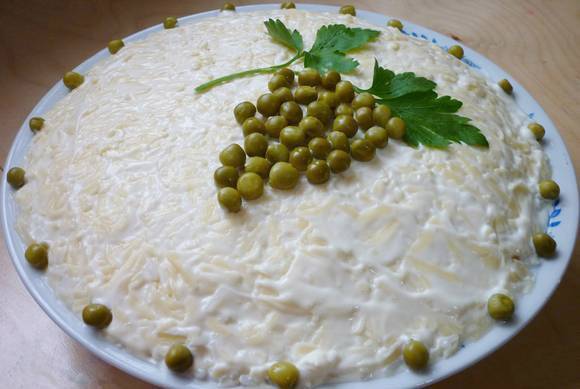 Рецепт Рыбный салат с рисом Готовим Рыба Рыбный салат с рисом