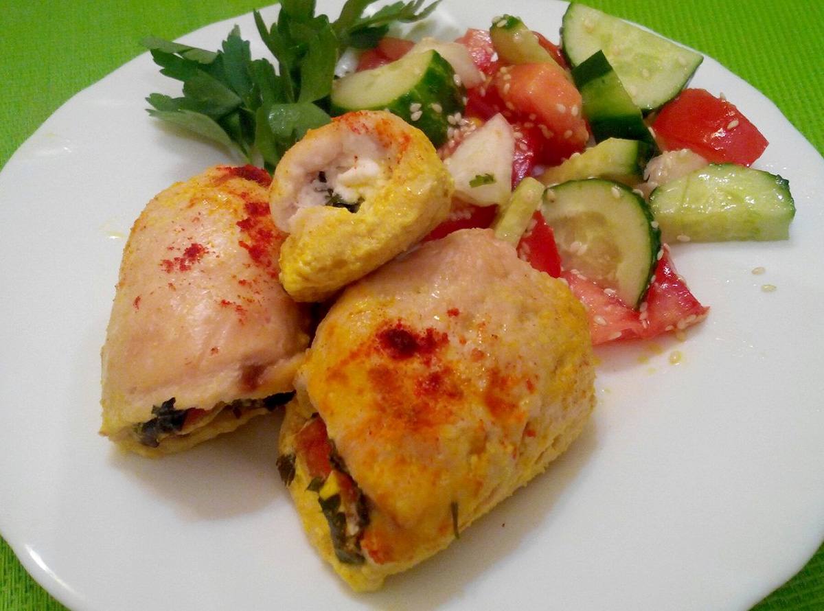Рецепт Куриная грудка с помидорами Готовим Мясо Куриная грудка с помидорами