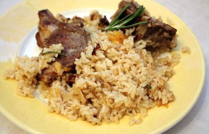 Рецепт Бараньи ребра с рисом Готовим Мясо Бараньи ребра с рисом