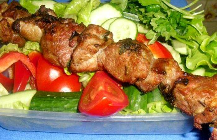 Рецепт Быстрый шашлык Готовим Мясо Быстрый шашлык