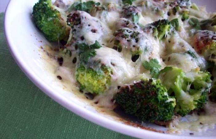 Рецепт Брокколи с шампиньонами под сыром Готовим Здоровье Брокколи с шампиньонами под сыром