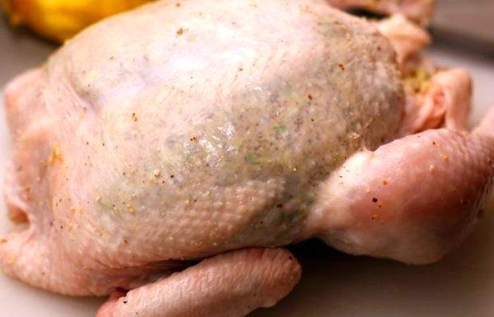 Рецепт Фаршированная курица, запеченная в рукаве шаг-6