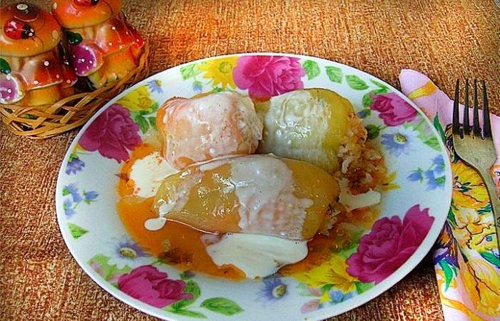Рецепт Фаршированный болгарский перец Готовим Мясо Фаршированный болгарский перец