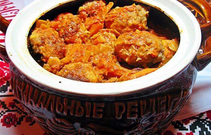 Рецепт Фрикадельки в горшочках Готовим Мясо Фрикадельки в горшочках
