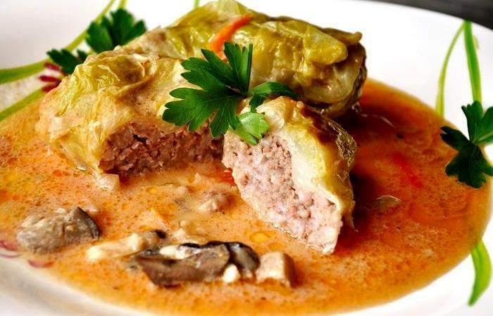 Рецепт Голубцы из молодой капусты Готовим Мясо Голубцы из молодой капусты