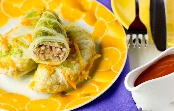 Рецепт Голубцы в сметанном соусе Готовим Мясо Голубцы в сметанном соусе