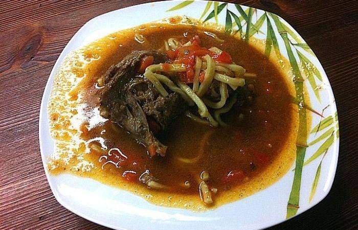 Рецепт Гуляш из гуся на костре Готовим Мясо Гуляш из гуся на костре