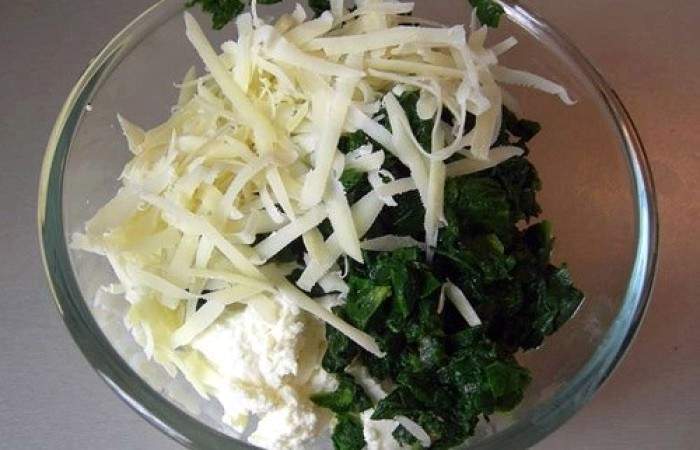 Рецепт Каннеллони с сыром и шпинатом шаг-1