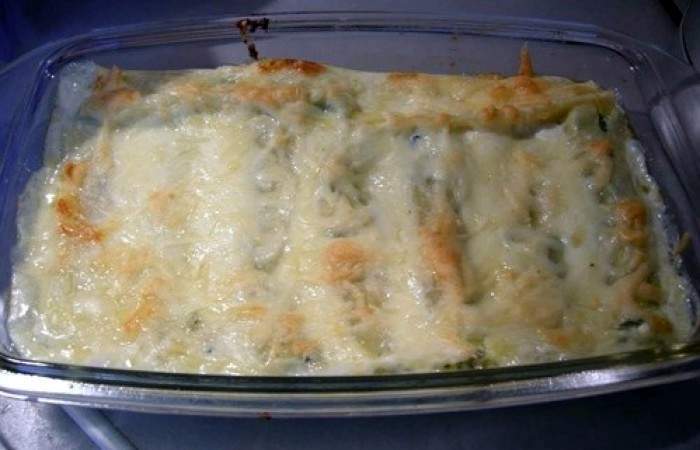 Рецепт Каннеллони с сыром и шпинатом шаг-5