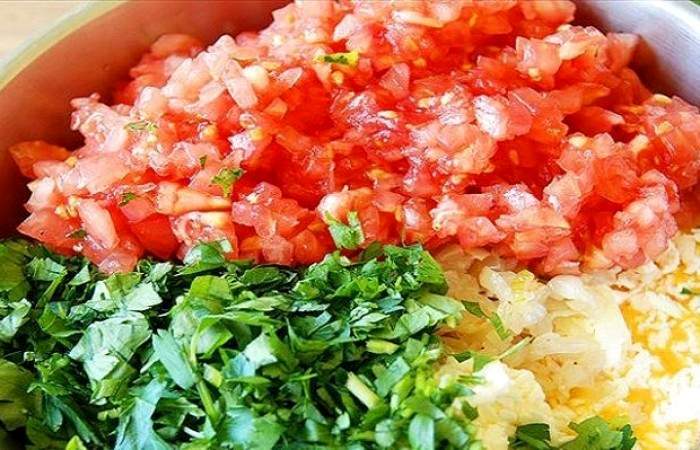 Рецепт Картофель, фаршированный овощами, брынзой и яйцом шаг-10