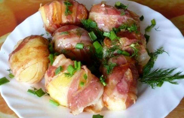 Рецепт Картофель с беконом в мультиварке Готовим Кухонная техника Картофель с беконом в мультиварке