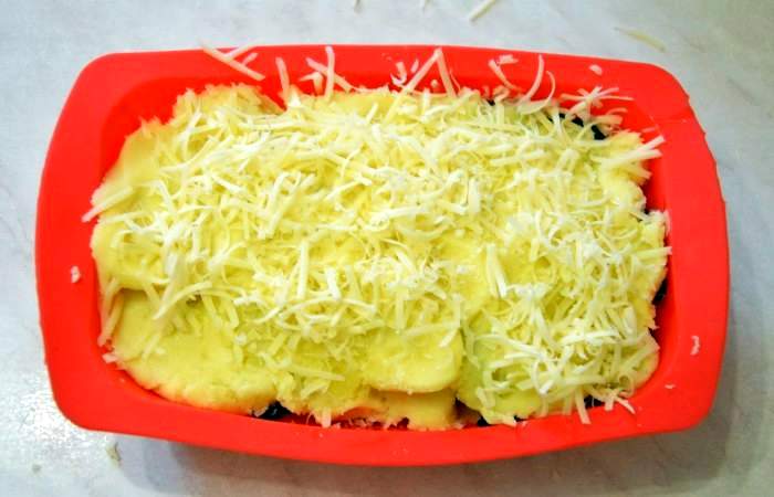 Рецепт Картофельная запеканка со шпинатом шаг-12