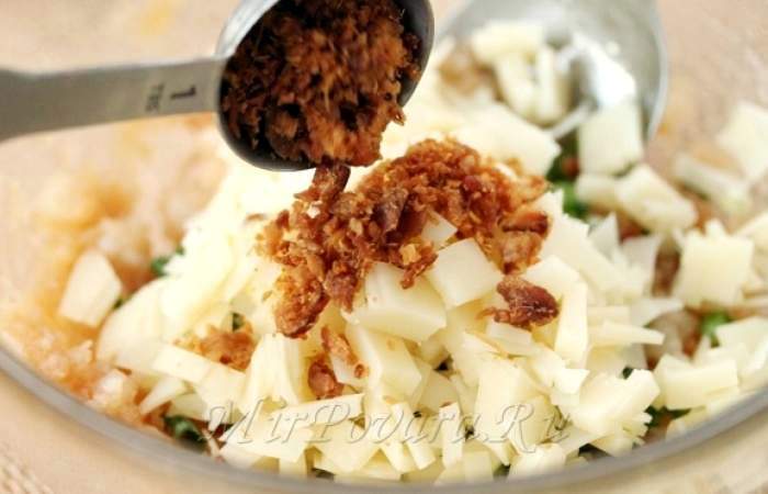 Рецепт Картофельные корзинки с сыром и беконом шаг-16