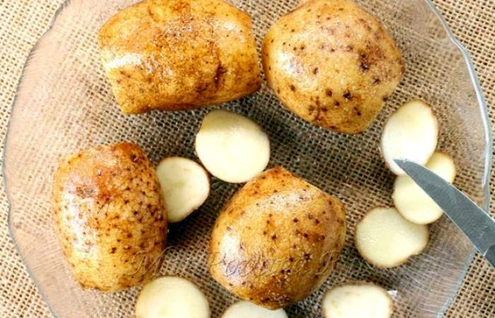Рецепт Картофельные корзинки с сыром и беконом шаг-3
