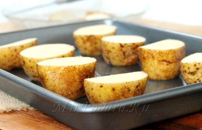 Рецепт Картофельные корзинки с сыром и беконом шаг-5