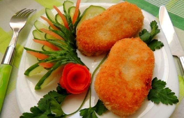 Рецепт Картофельные котлеты с рисом и шампиньонами шаг-7