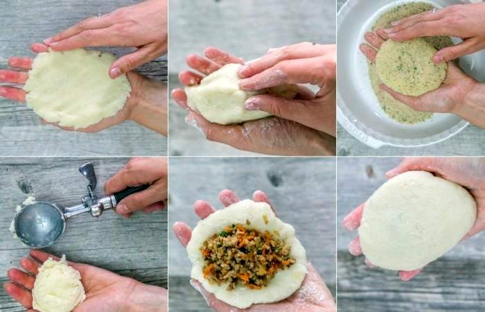 Рецепт Картофельные зразы с мясом шаг-6