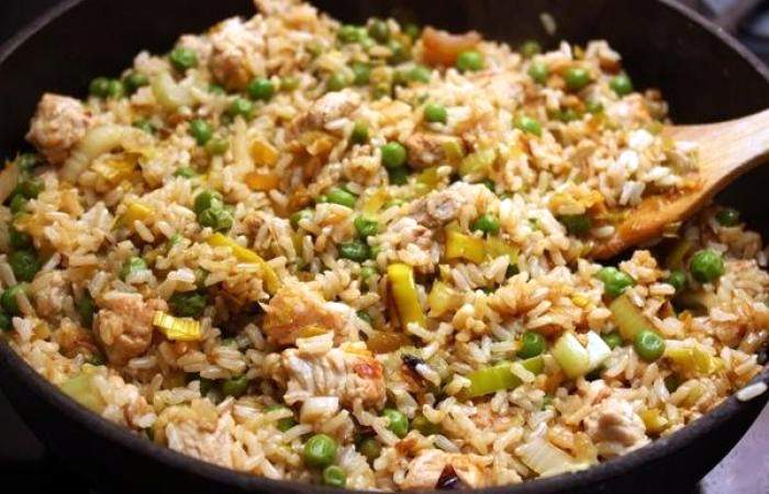 Рецепт Коричневый рис с индейкой и овощами шаг-6