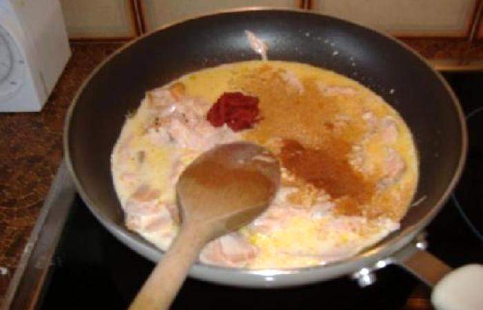 Рецепт Кремовая паста с лососем шаг-5