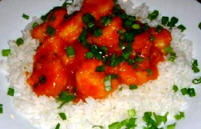 Рецепт Креветки с чесноком и рисом Готовим Рыба Креветки с чесноком и рисом