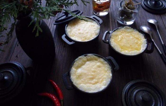Рецепт Кукурузная каша с сыром в горшочке Готовим Здоровье Кукурузная каша с сыром в горшочке
