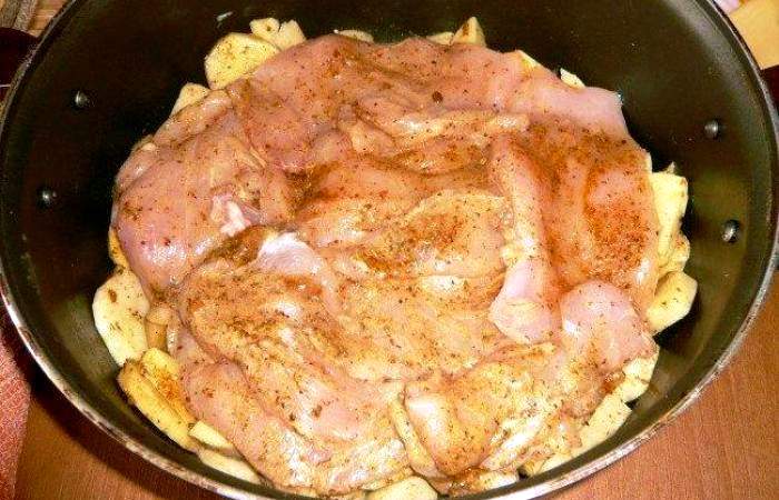 Рецепт Курица по-французски с картофел. шаг-3