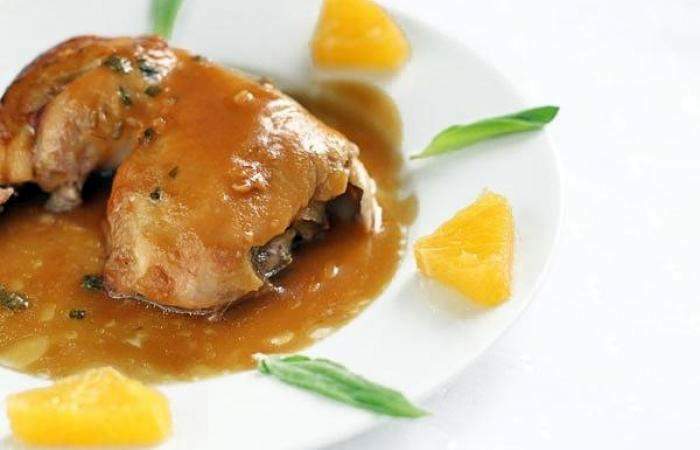Рецепт Курица с шалфеем в апельсиновом соусе шаг-9