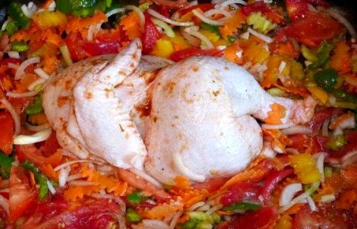 Рецепт Курица запеченная с овощами  шаг-4
