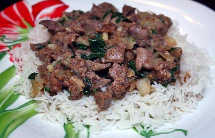 Рецепт Куриная печень с луком Готовим Мясо Куриная печень с луком