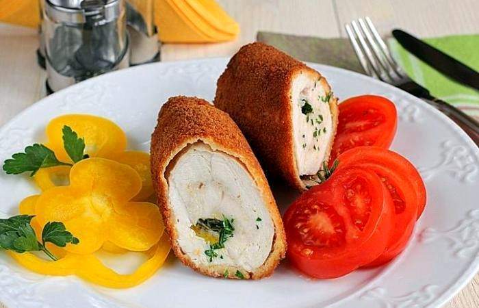 Рецепт Куриные котлеты по-киевски Готовим Мясо Куриные котлеты по-киевски