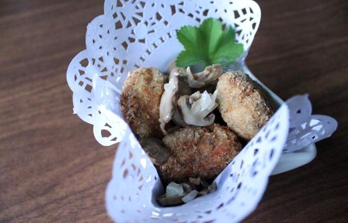 Рецепт Куриные котлеты с грибами шаг-7
