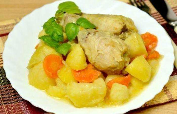 Рецепт Куриные ножки с картофелем в мультиварке Готовим Кухонная техника Куриные ножки с картофелем в мультиварке